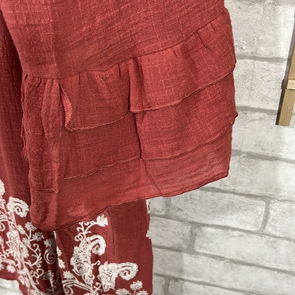 Angel heart boutique embroidered ruffle sleeve top size 3X - Picture 7 of 12